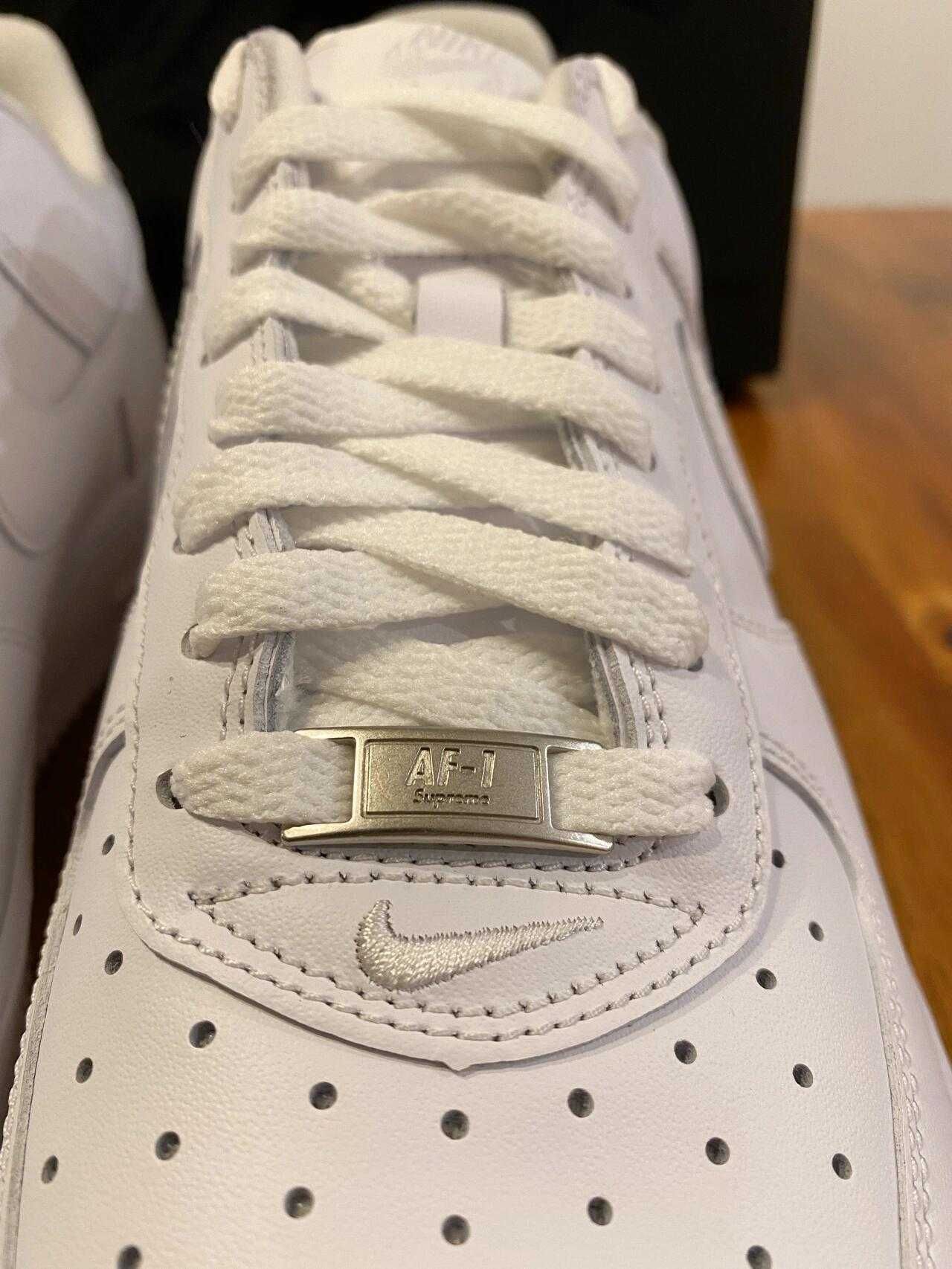 Buty Nike Air Force 1 X Supreme Czarny Damskie i Meskie Rozmiar.39
