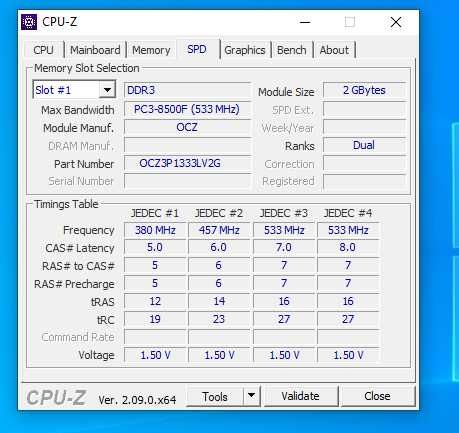 Pamięć RAM DDR3 OCZ 8 GB 1333 9