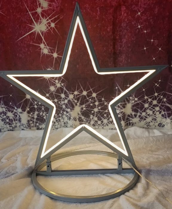 Neon Metalowa Gwiazda LED 50 cm z 100 diodami