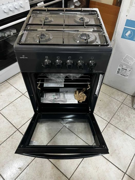 Плита газова Грета сірого кольору ,нова