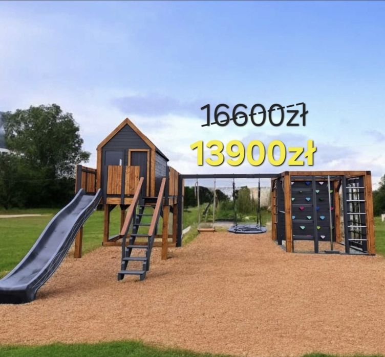 Największa "stodoła" z oferty, małpi gaj z huśtawkami, plac zabaw