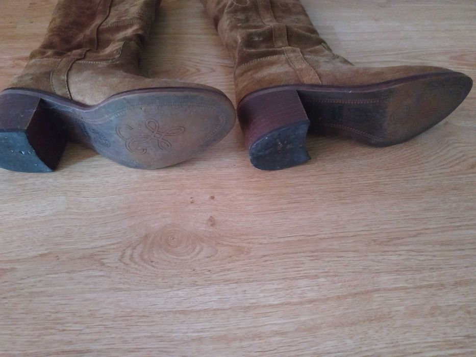 Botas em camurça e pele n'35 ( Seaside)