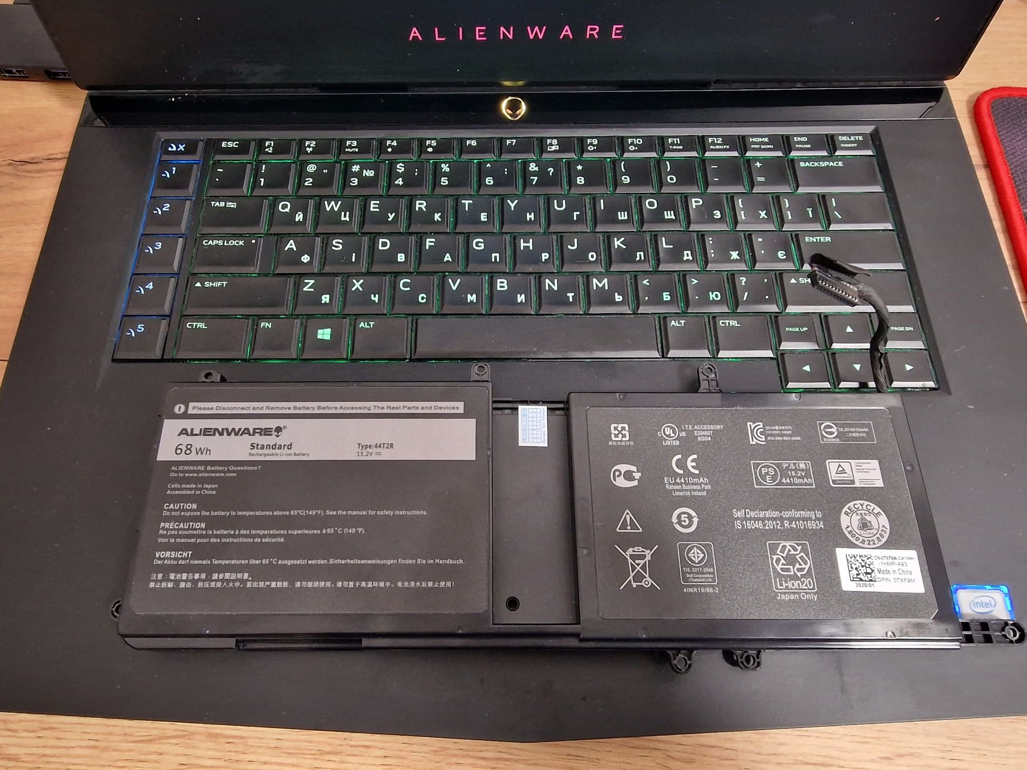 Аккумулятор (батерея) для ноутбука Dell Alienware 15