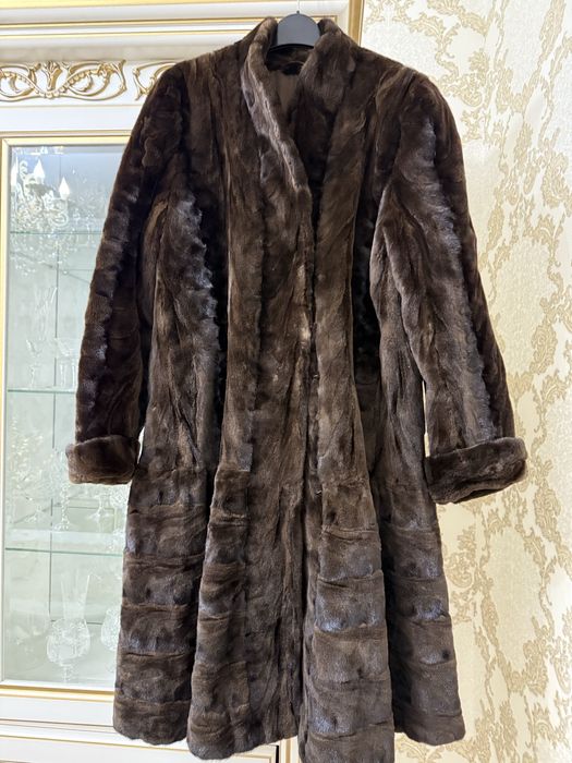 Шуба норкова коричнева