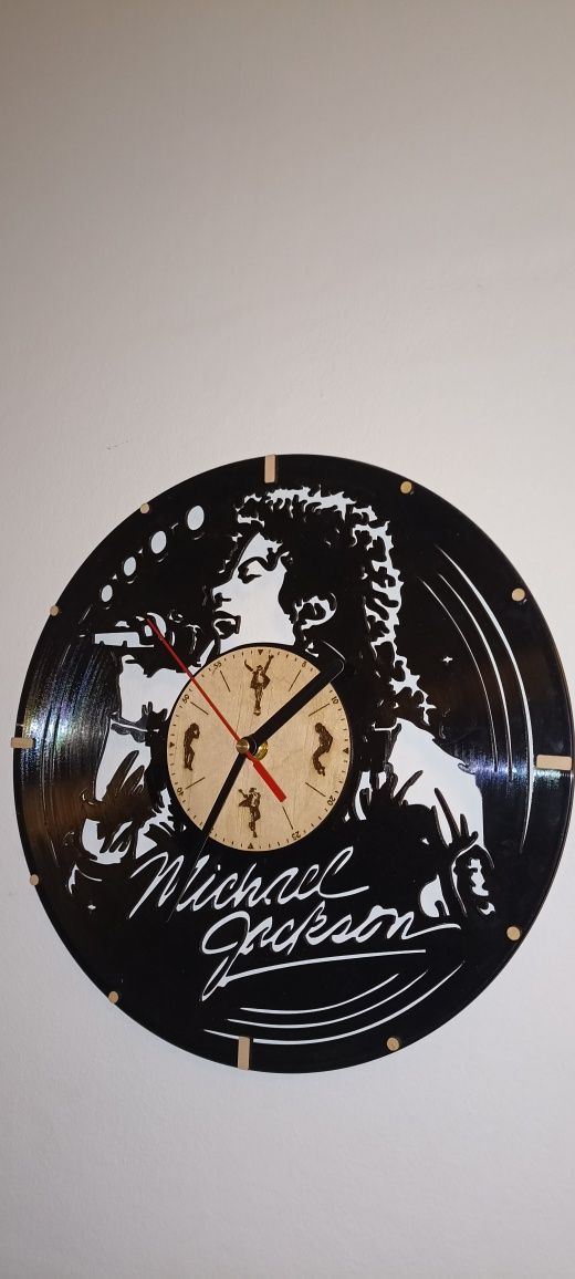 Zegar Płyta MICHAEL JACKSON handmade, w opakowaniu