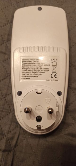 Miernik zużycia energii elektrycznej cyfrowy watomierz AC 220v 110v