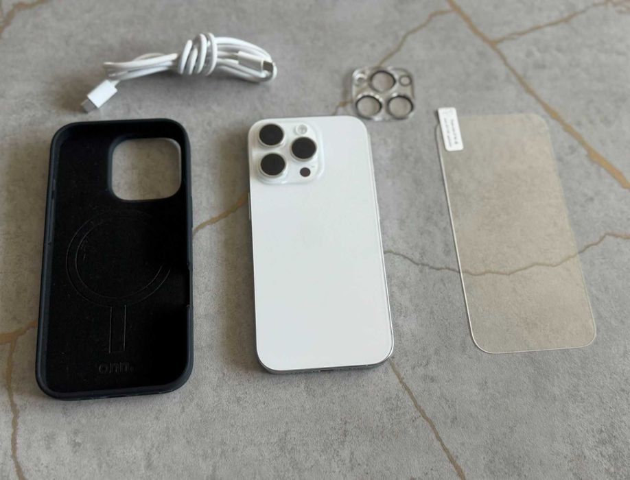 Smartfon iPhone 16 Pro Biały Kolor 512GB Pamięci Gwarancja 100% Bateri