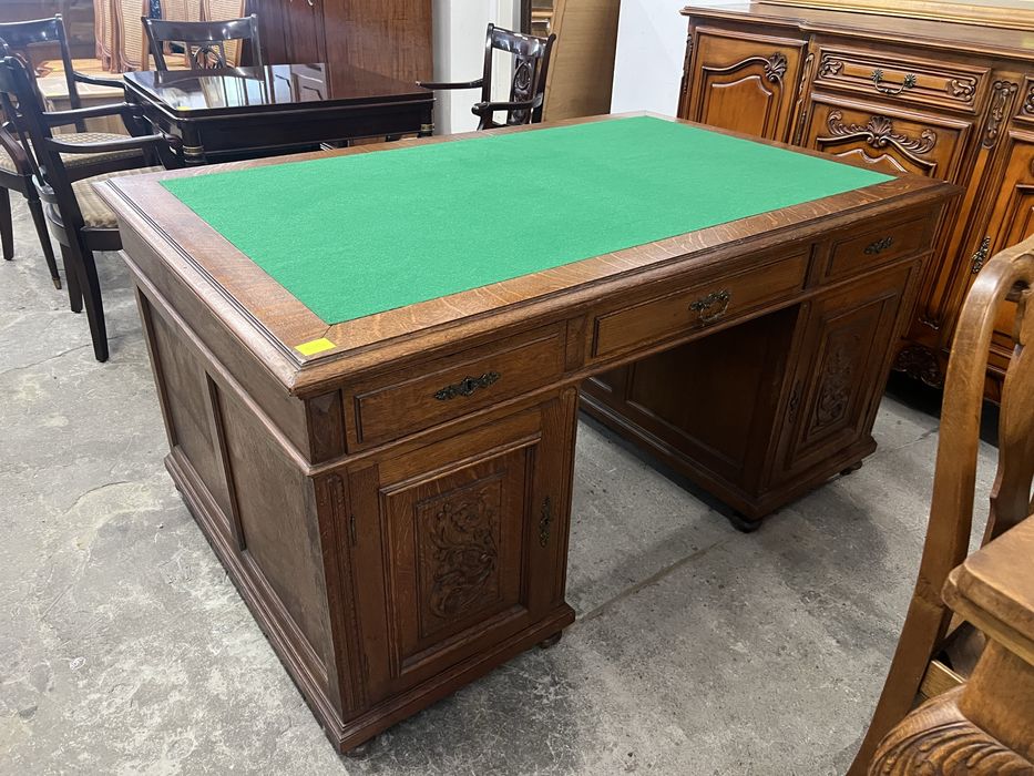 Stare drewniane biurko gabinetowe/dwustronne/Raty