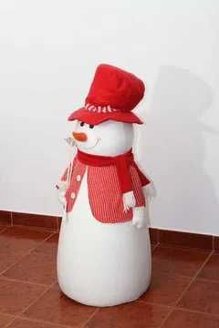 Boneco de neve para cenário de estúdio fotográfico