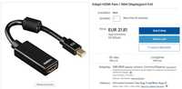 Адаптер HAMA HDMI Переходник HAMA HDMI gold plated