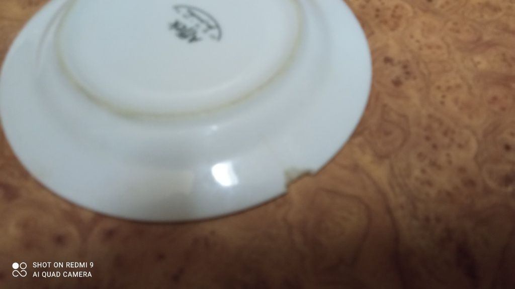 Duże 4 talerze porcelana Affek średnica 14 cm