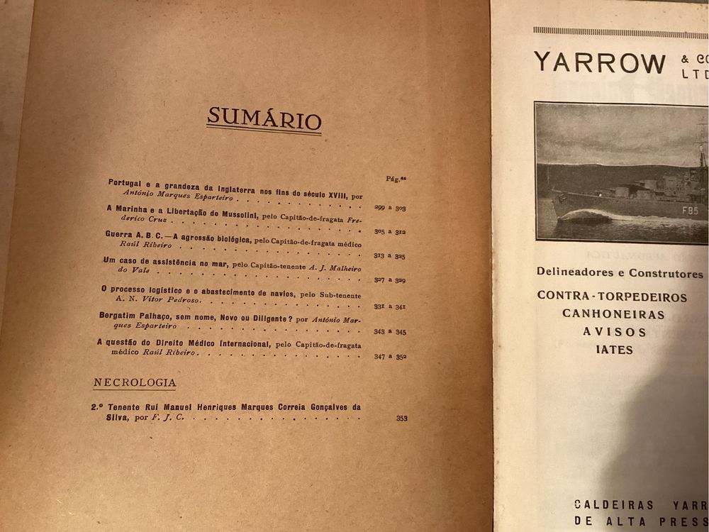 Livros Anais do Clube Militar Naval - Ano de 1955 COMPLETO com 4 Vol.