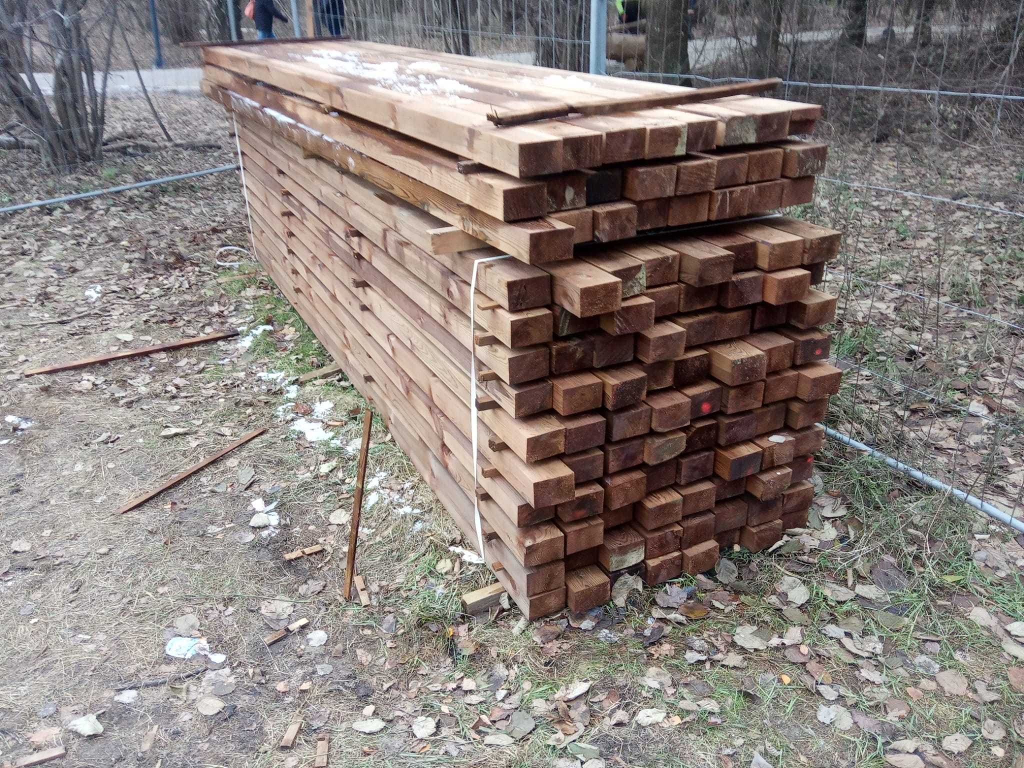 Kantówki 12x8, strugane i impregnowane cisnieniowo Klasa C-27