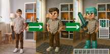 Картина на полотні в стилі Minecraft