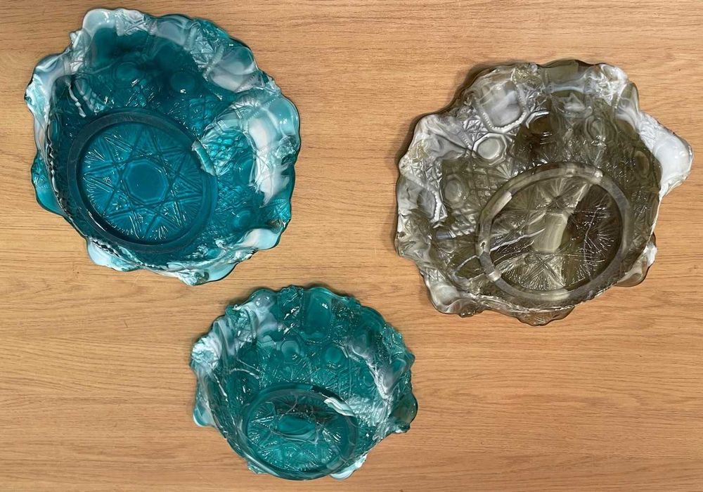 Fruteira, Vidro sopado, Marinha Grande, centros de mesa