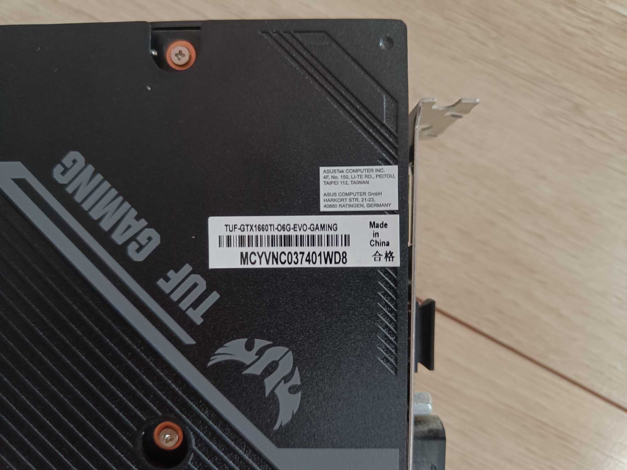 ASUS Geforce GTX 1660 Ti OC 6GB