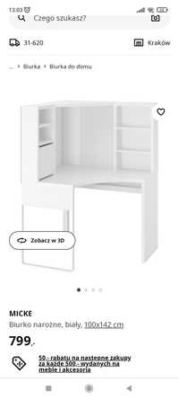 Biurko narożne Ikea