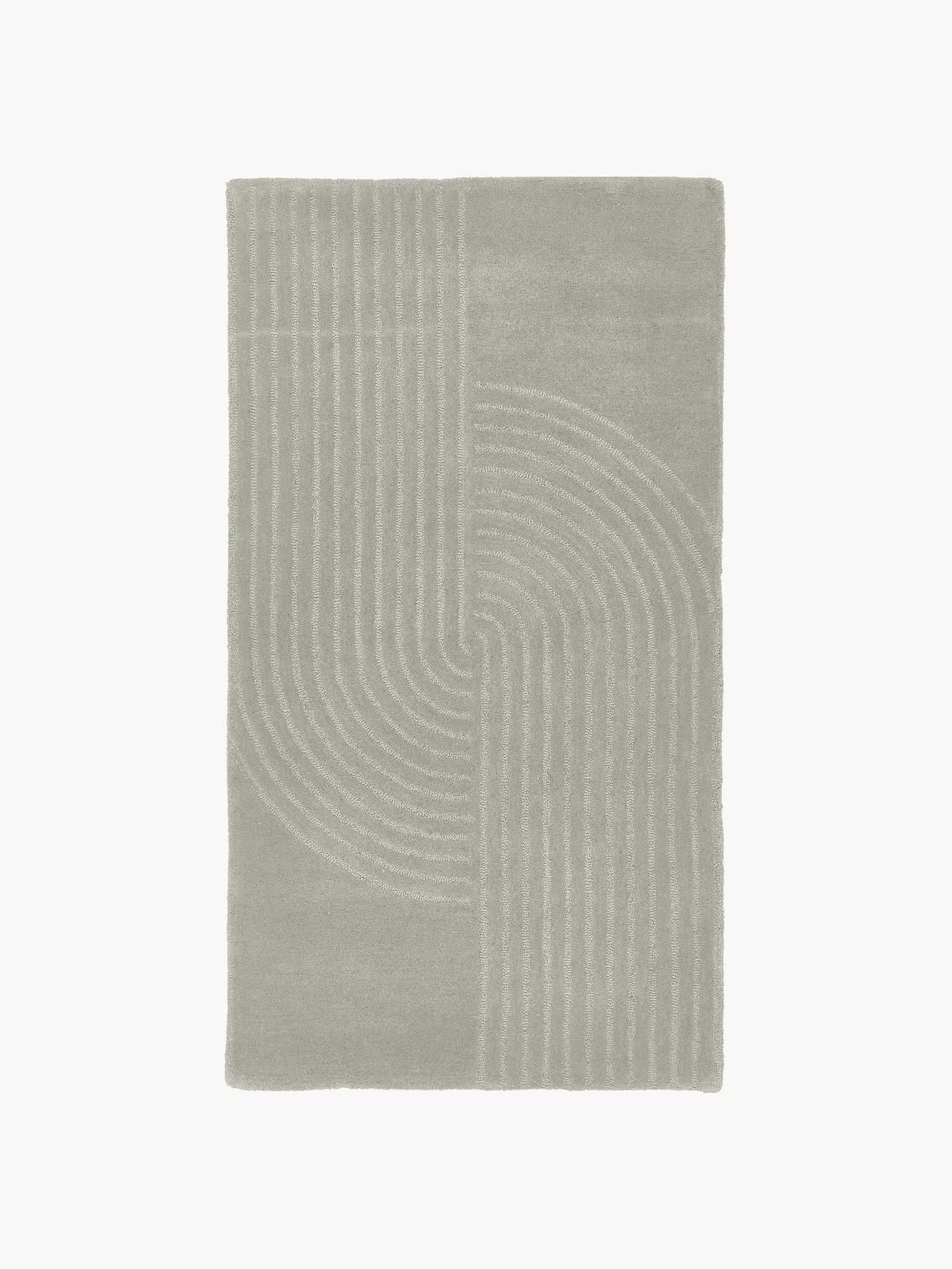 Ręcznie tuftowany dywan z wełny Mason 160x230 szary Westwing