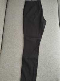 Czarne spodnie damskie z materiału