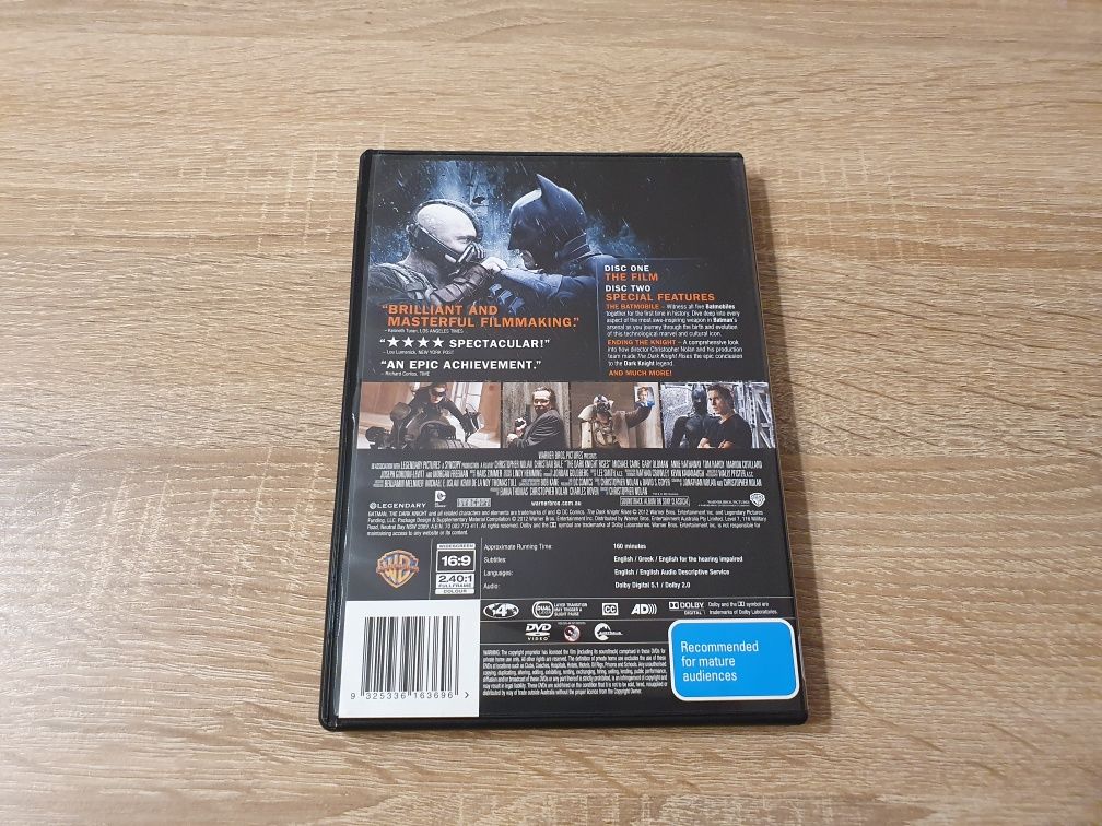 The Dark Knight Rises (Batman, Mroczny Rycerz powstaje) DVD