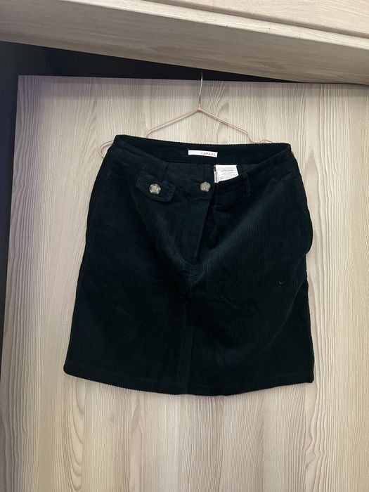 Saia Camaïeu de bombazina verde