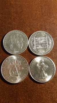 4 × 5 Koron Szwecja STAN 1- monety srebne