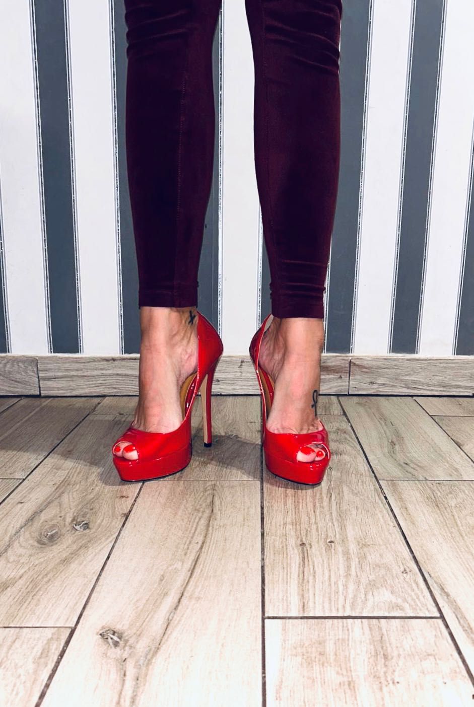 272/ OD REKI 48 Trans Crossdress platforma szpilki czółenka buty 36-48
