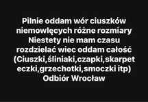 Pilnie oddam ciuszki niemowlece