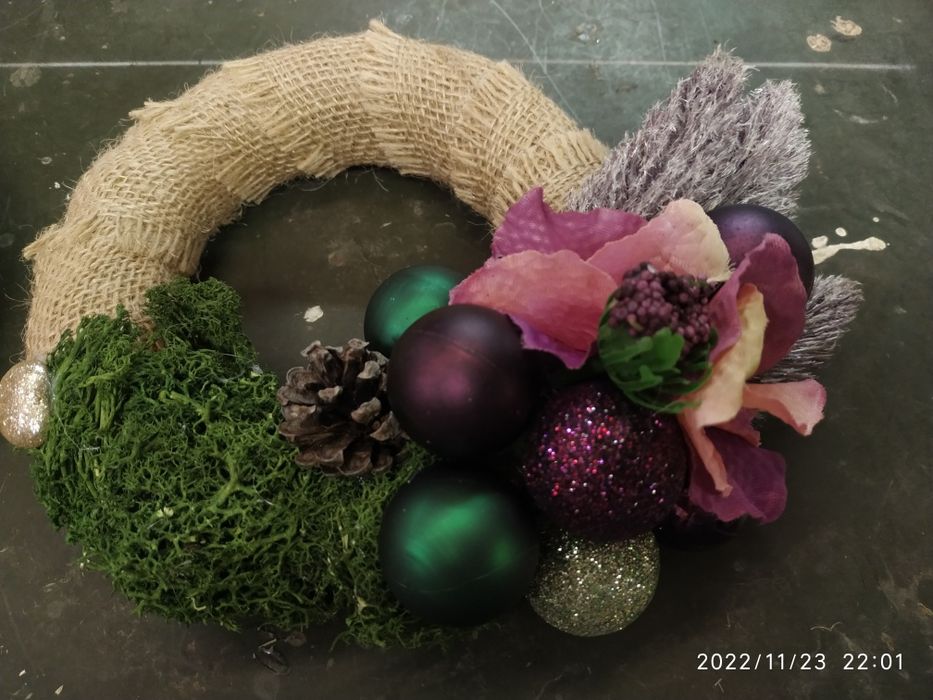 Wianek świąteczny mały