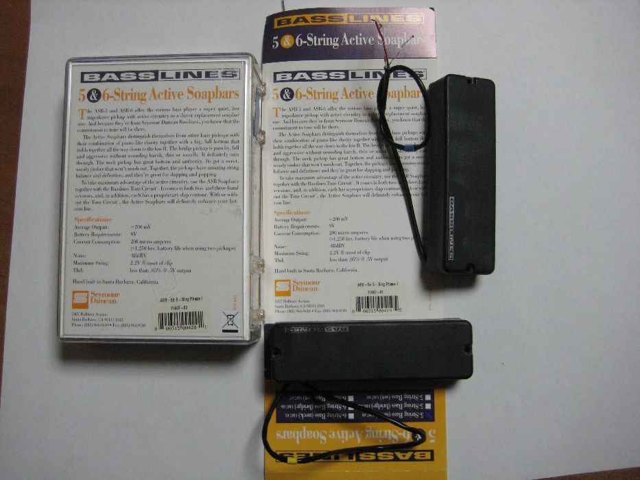 Датчики для бас гітари Seymour Duncan BassLines ASB5N-B/обмен