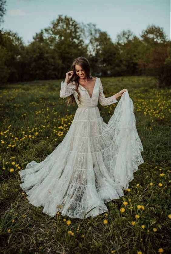 BOHO-Folk -Suknia Ślubna -SZYCIE NA MIARĘ