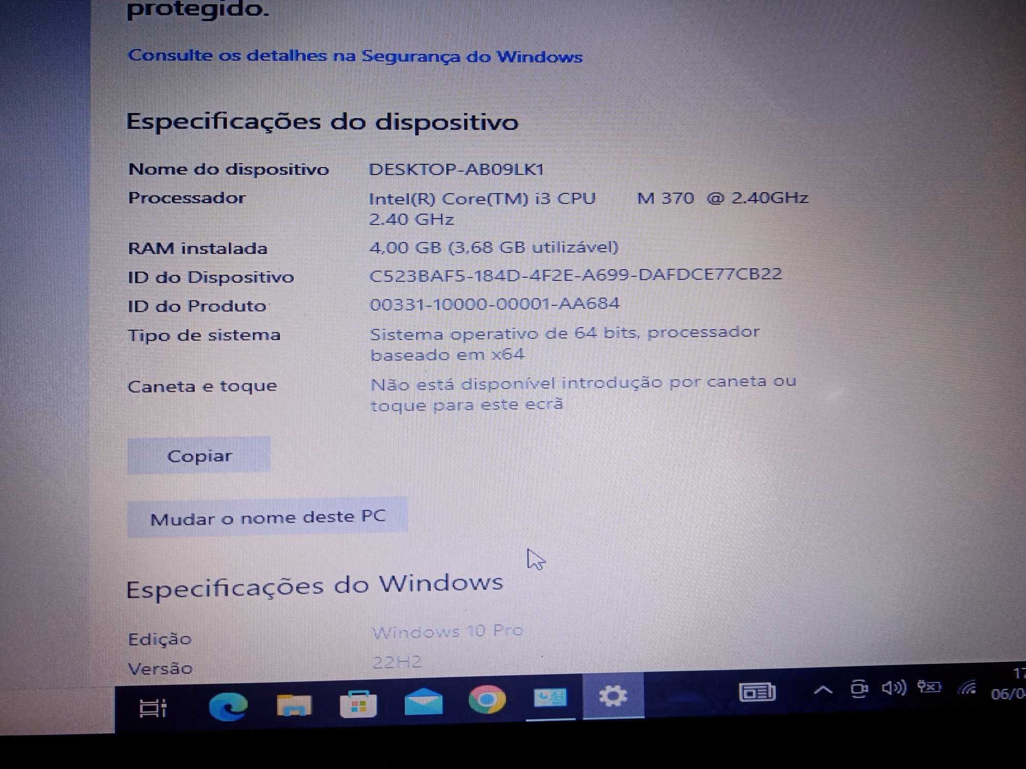 Vende-se portátil ACER 5733