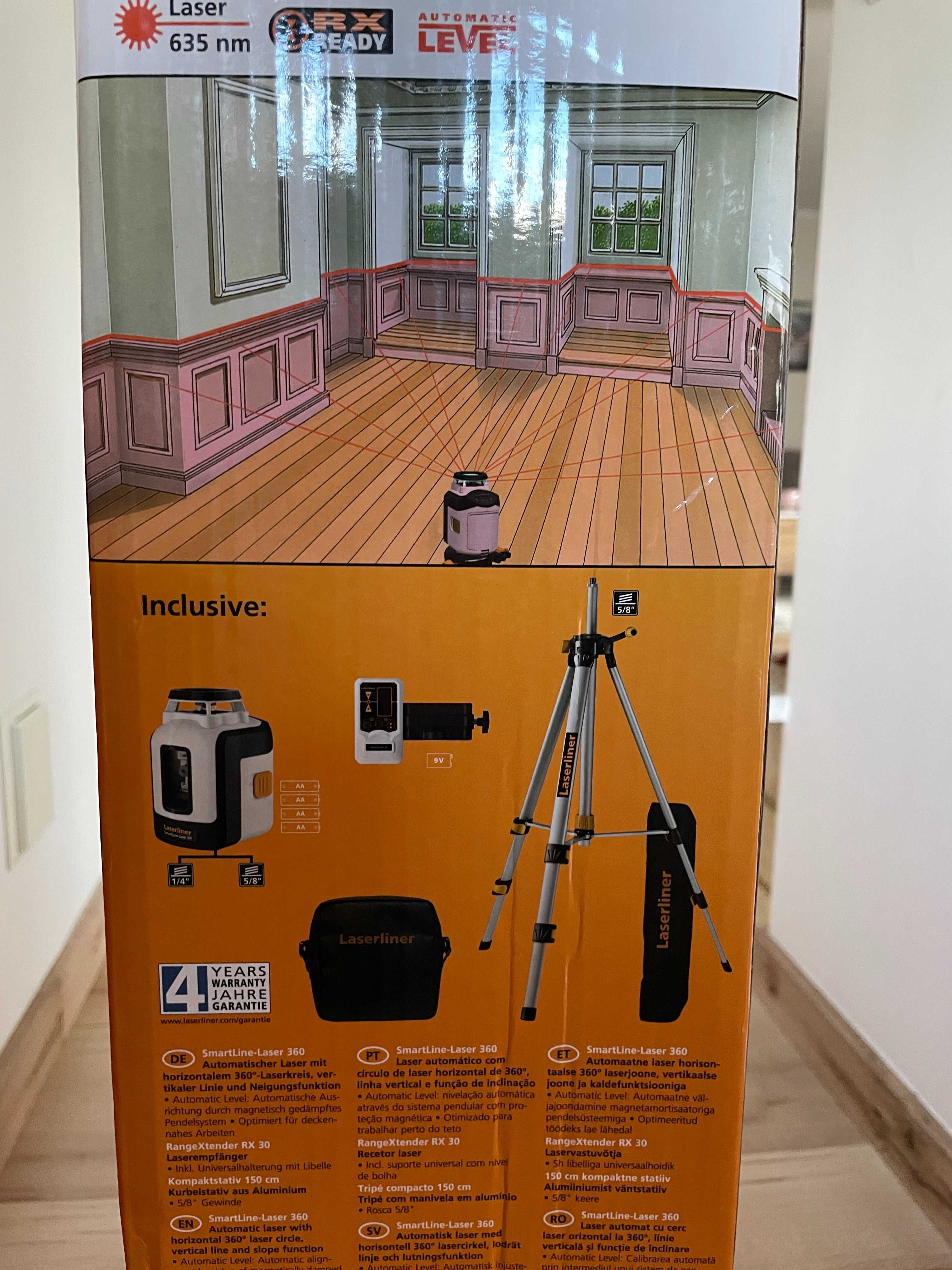 Laser krzyżowy Laserliner SmartLine-Laser 360