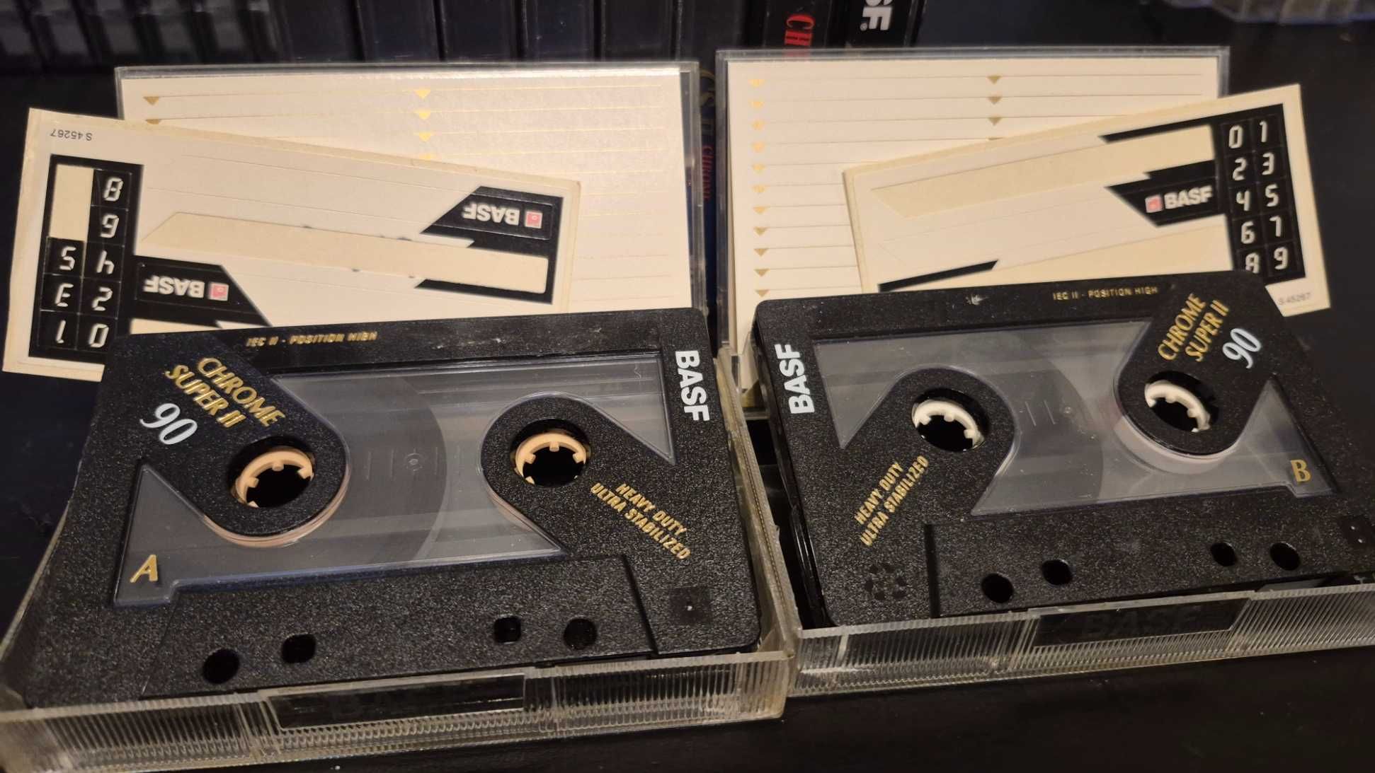 C2 - 10 szt.  kaset magnetofonowych BASF CS II 90 CROME