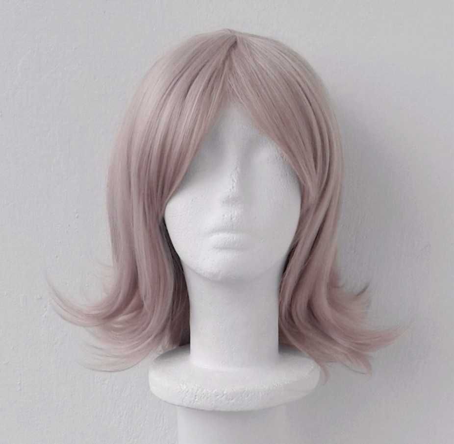 Nanami Chiaki Danganronpa cosplay wig różowa krótka peruka