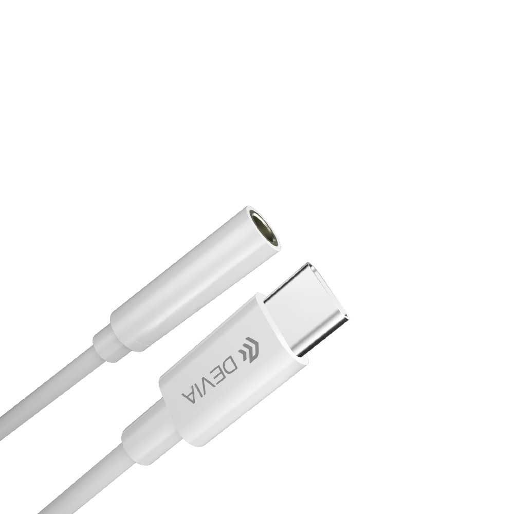 Adapter USB-C - Jack 3,5mm AUX Devia