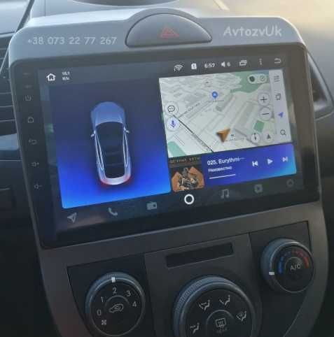 Магнитола SOUL Kia Соул GPS USB DVD TV 2 din Tesla CarPlay Android 14