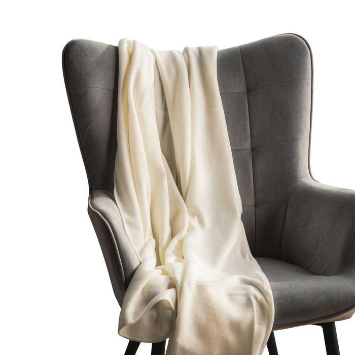 Koc polarowy kremowy PRIMA 120 x150 cm