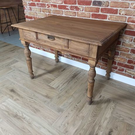 Stary stół biurko, lite drewno antyk