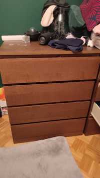 Komoda Ikea brązowa malm 4 szuflady