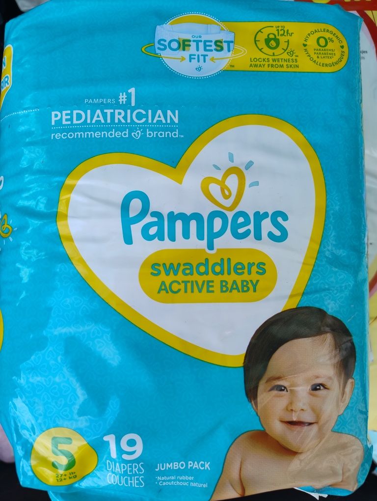 Підгузники Pampers swaddlers 5, 19 шт. США.