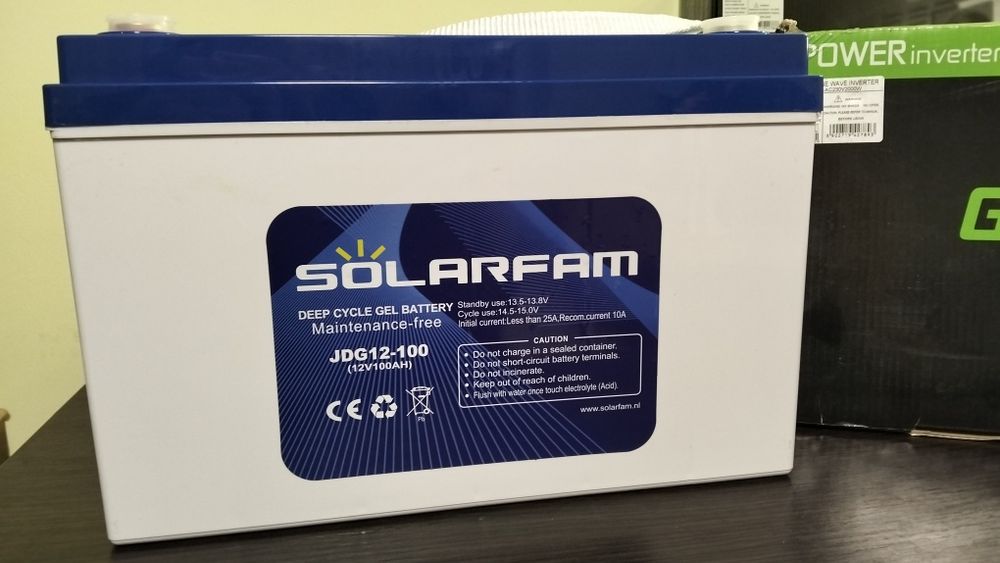 Акумулятор гелевий ємністю 100Агод.  резервне живлення, гелевий аку