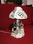 Piękna Lampa nocna - porcelana