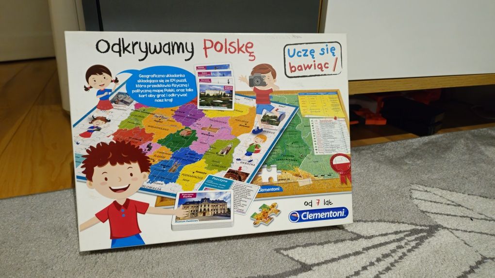 Clementoni Odkrywamy Polskę - Gra Edukacyjna - Używana