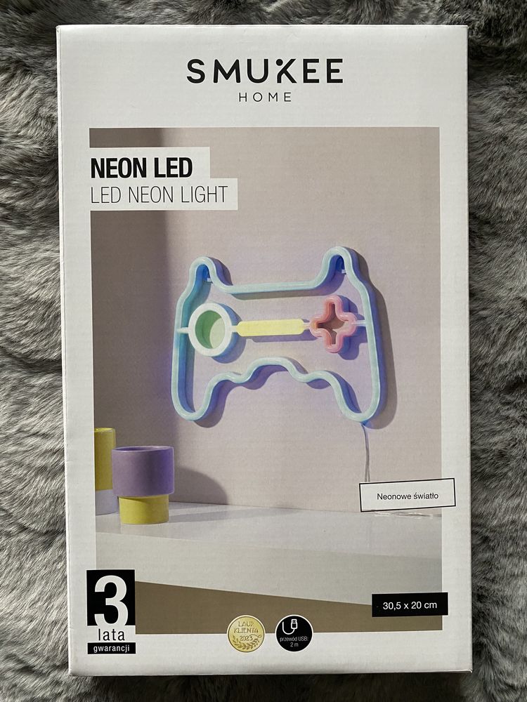 Neon LED Smukee Home gamepad nowy