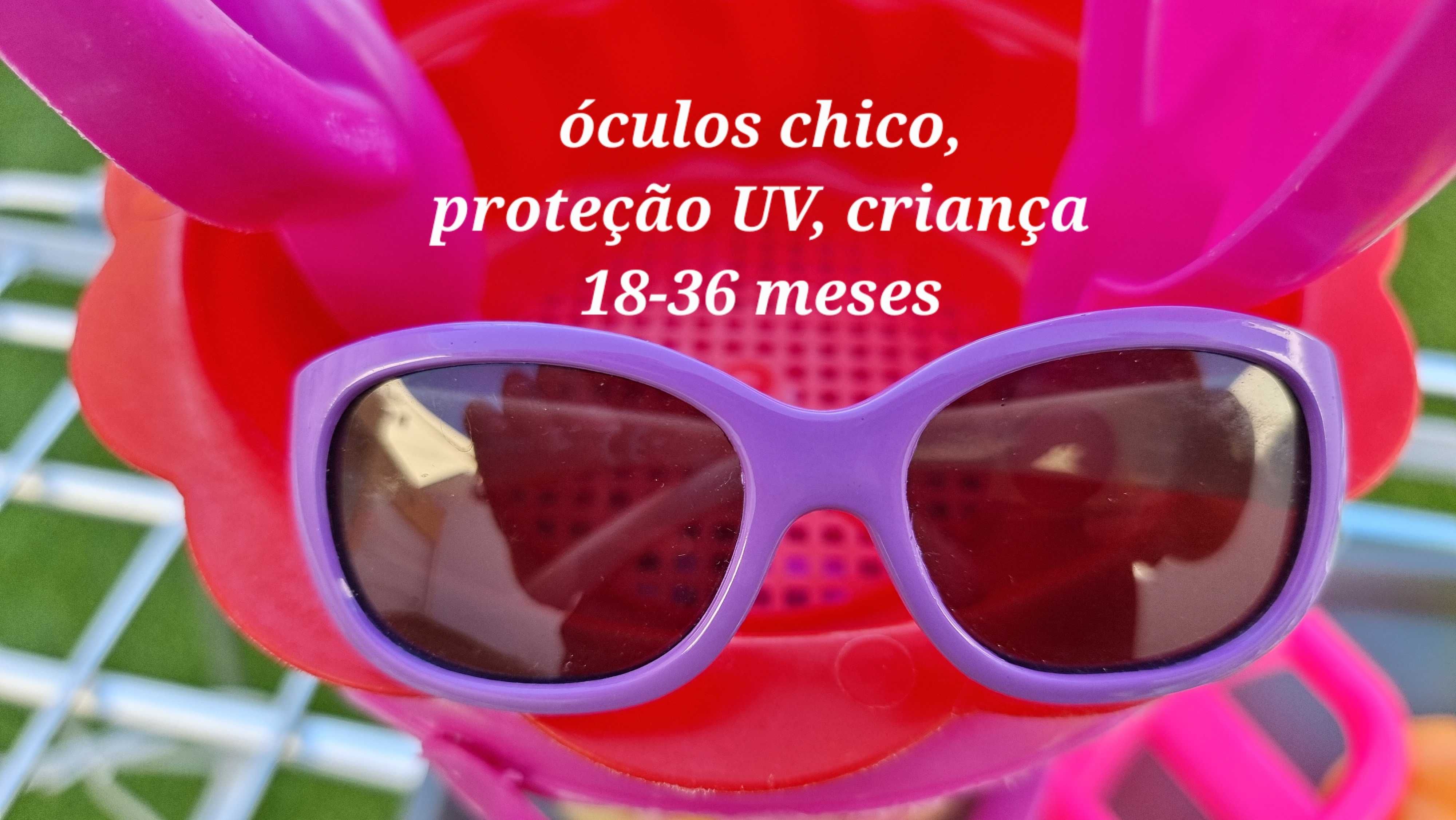 Balde de praia, óculos proteção UV, cadeira e acessórios: 14meses+