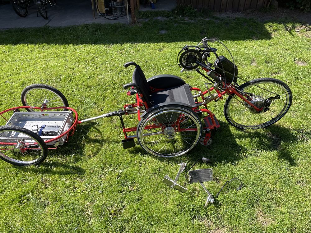 inwalidzki wózek handbike sportowy elektryczny  Speedy Bike