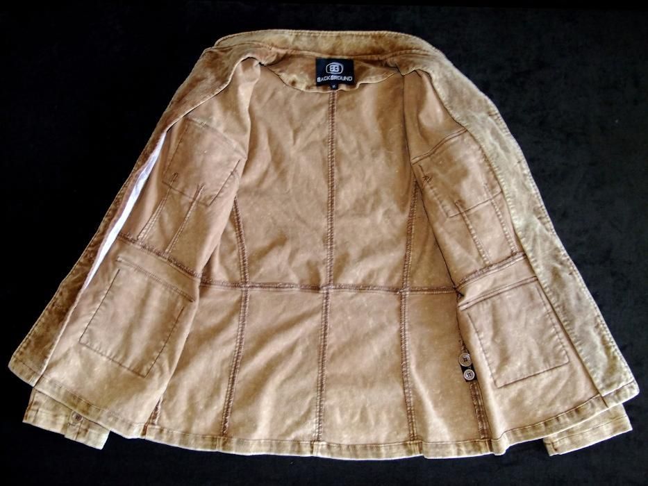 *BACKGROUND*_ Kurtka welurowa damska w stylu safari_ (M/L)