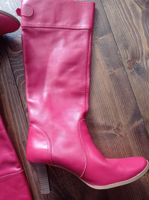 Kozaki damskie skórzane