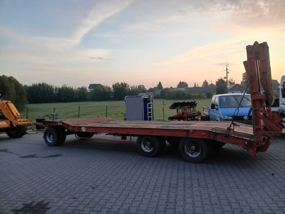 Przyczepa niskopodwoziowa fliegl goldhofer specjalna z najazdami kopar